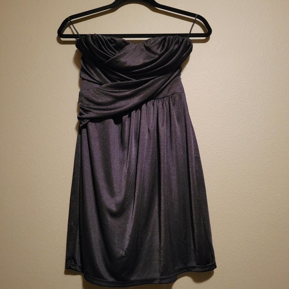 Strapless little black dress